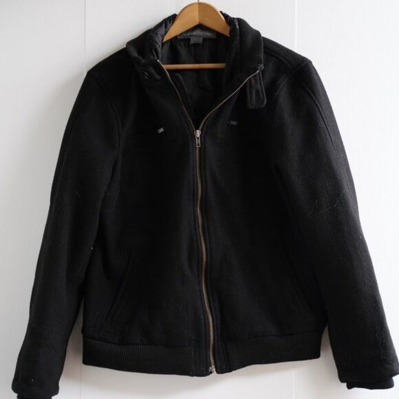 Old Navy Black Jacket Fall and Winter Coat | Men's Large - Picture 1 of 6